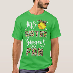 Softball Little Sister Größter Fan Softball Sister T-Shirt
