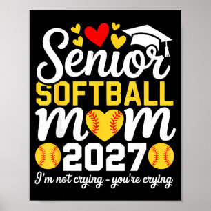 Softball-Mama-Abschlussklasse 2027 Abitur Poster