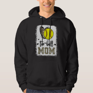 Softball Mama Ball Mama Herz Leopard Mutter Tag M Hoodie