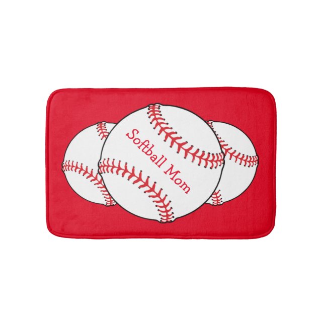 Softball Mama Bath Matts Badematte (Vorderseite)
