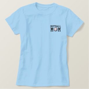 Softball-Mama Besticktes T-Shirt
