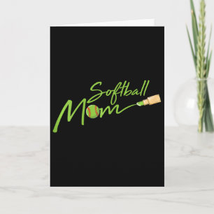 Softball-Mama Cooler Sportfan Spieler Stolz Mama M Karte