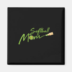 Softball-Mama Cooler Sportfan Spieler Stolz Mama M Magnet