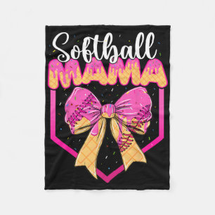 Softball-Mama-Drip-Eiscreme-Drip-Streusel-Mama-Bog Fleecedecke