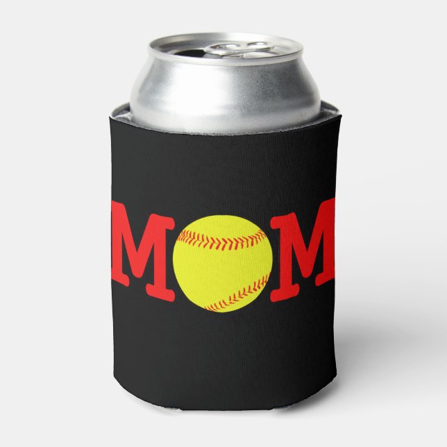 Softball-Mama kann Coozie abkühlen Dosenkühler (Kanne Vorderseite)