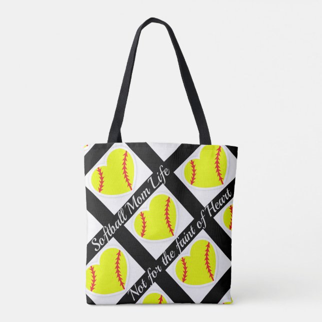 Softball-Mama-Leben: Nicht für das schwache des Tasche (Rückseite)