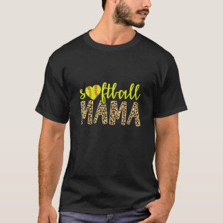 Softball Mama Niedlich Cheetah Mother Day Sports T-Shirt