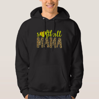 Softball Mama Niedlich Cheetah Sports Mother Day 1 Hoodie