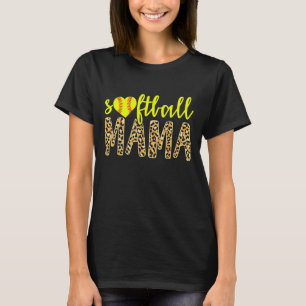 Softball Mama Niedlich Cheetah Sports Mother Day 1 T-Shirt
