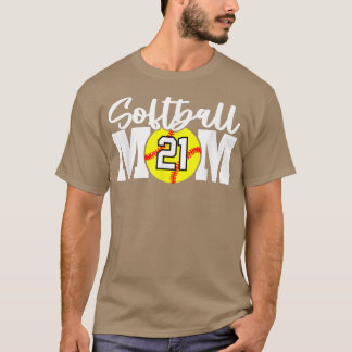 Softball-Mama Nr. 21 T-Shirt