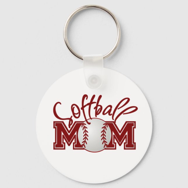 Softball-MAMA Schlüsselanhänger (Vorderseite)