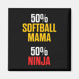 Softball-Mama Stolz Mutter Team Spielerin _1 Magnet