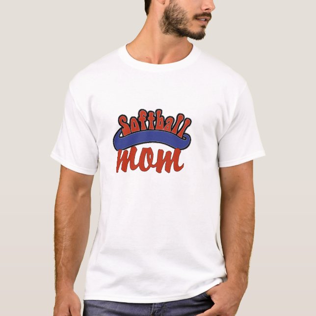 Softball Mama T - Shirt (Vorderseite)