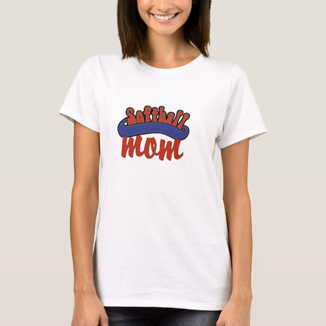 Softball Mama T - Shirt (Vorderseite)