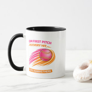 Softball-Mama-Tasse – Vom ersten Wurf bis zu jedem Tasse
