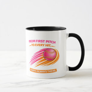 Softball-Mama-Tasse – Vom ersten Wurf zu jedem Tre Tasse
