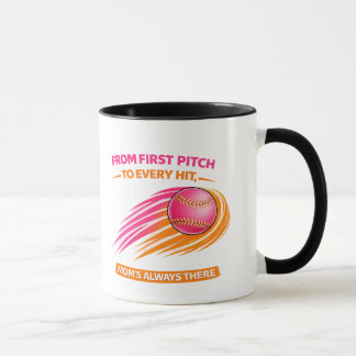 Softball-Mama-Tasse – Vom ersten Wurf zu jedem Tre Tasse