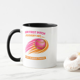 Softball-Mama-Tasse – Vom ersten Wurf zu jedem Tre Tasse