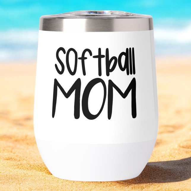 Softball Mama Wine Sideline Tailgate (Von Creator hochgeladen)