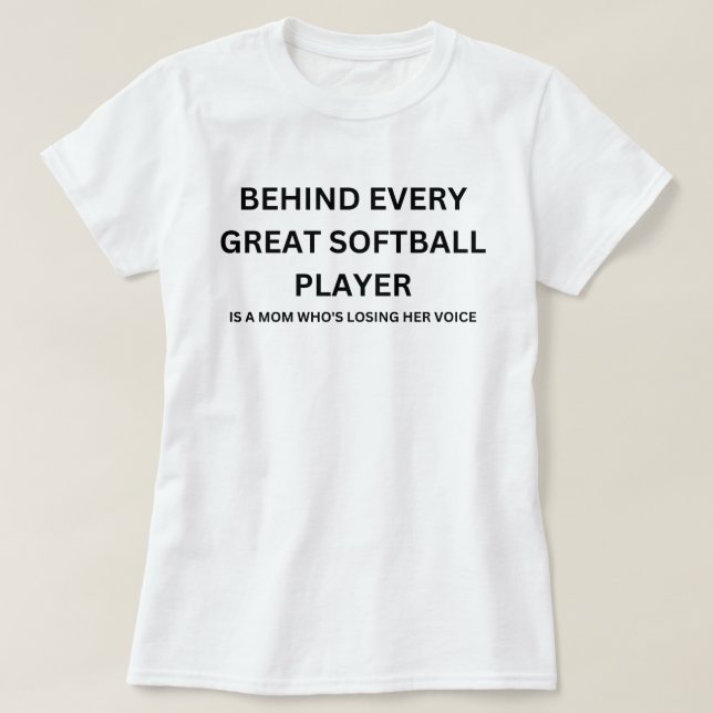 Softball-Mama - Zitat | Softball-Sprichwort T-Shirt (Design vorne)