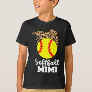 Softball Mimi Lustiger Leopard Mimi  T-Shirt