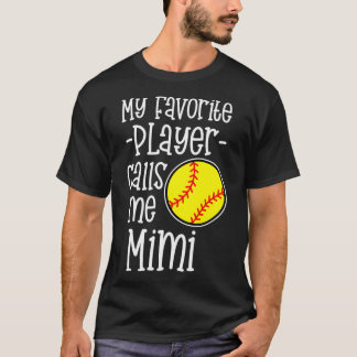 Softball Mimi Womens Grandma Grandtochter Spiel 1 T-Shirt