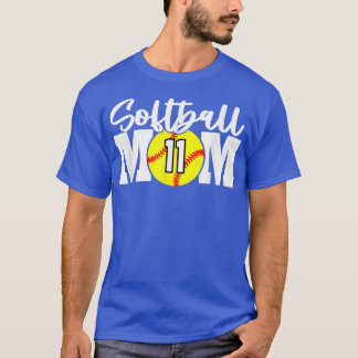 Softball Mom Number 11 T-Shirt