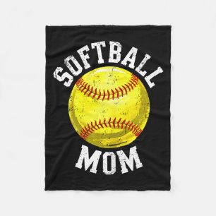 Softball-Mom-Shirt Frauen Softball-Liebhaberin Mam Fleecedecke