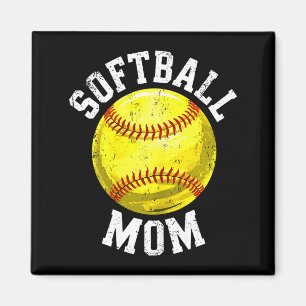Softball-Mom-Shirt Frauen Softball-Liebhaberin Mam Magnet