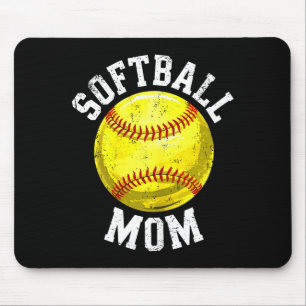 Softball-Mom-Shirt Frauen Softball-Liebhaberin Mam Mousepad
