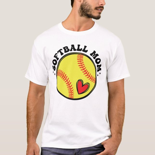 Softball Mom T-Shirt (Vorderseite)