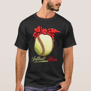 Softball-Mutter Frauen Pitcher Catcher Mädchen 3 T-Shirt