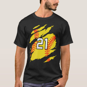 Softball-Nummer T-Shirt