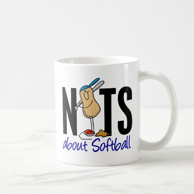 Softball-Nuss 2 Kaffeetasse (Rechts)