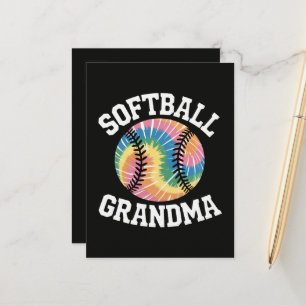 Softball-Oma Ankündigungspostkarte