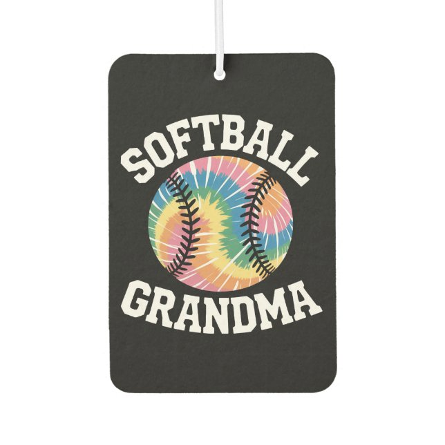 Softball-Oma Autolufterfrischer (Vorderseite)
