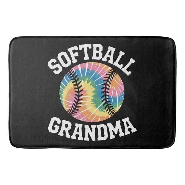 Softball-Oma Badematte (Vorderseite)