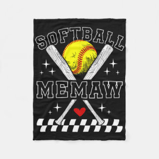 Softball-Oma eines Softballspielers Oma _1 Fleecedecke
