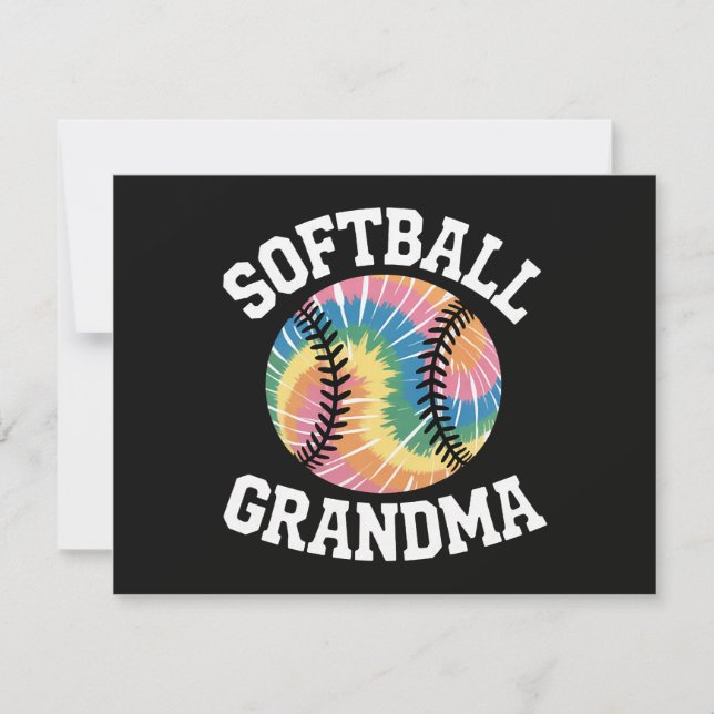 Softball-Oma Einladung (Vorderseite)