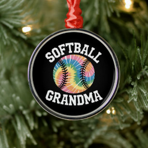 Softball-Oma Ornament Aus Metall
