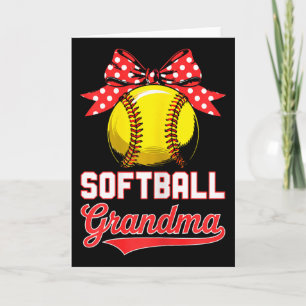 Softball-Oma-Shirt Frauen Softball-Liebhaberin Mut Karte