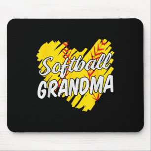 Softball-Oma, Softball-Designs für Frauen großarti Mousepad