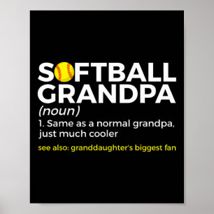 Softball-Opa-Definition-Enkelin größter Poster