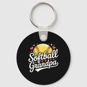 Softball-Opa Fastpitch-Softball-Großeltern M Schlüsselanhänger