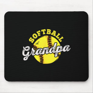 Softball Opa Großvater Vatertag  Mousepad