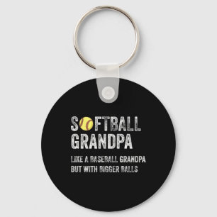 Softball-Opa wie ein Baseball-Opa mit größerem Schlüsselanhänger