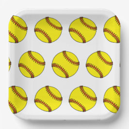 Softball Party Paper Teller