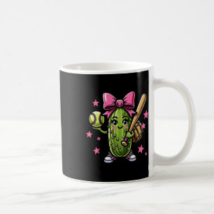 Softball Pickle Sports Girls Baseball mit rosa Bo Kaffeetasse
