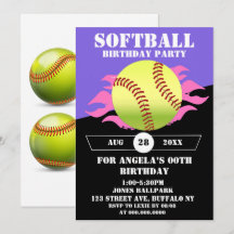 Softball Pink Fire Geburtstagsparty