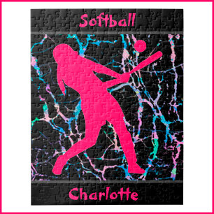 Softball Pink / Schwarz / Silber